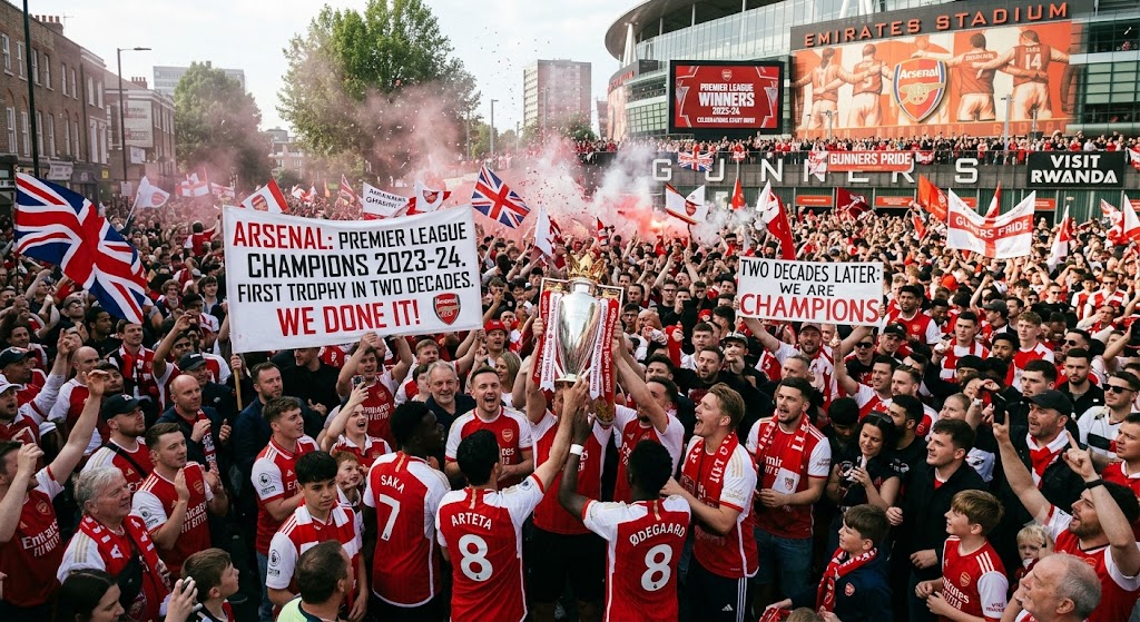 arsenal-fans-celebrate-premier-league-trophy-drought-ends
